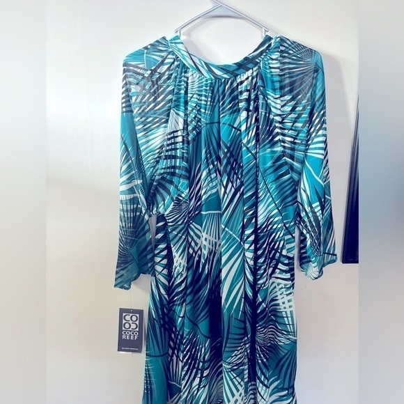 CoCo Reef Wanderlust Cover Up Dress Womens Cover up Dress M teal multi - Picture 8 of 11